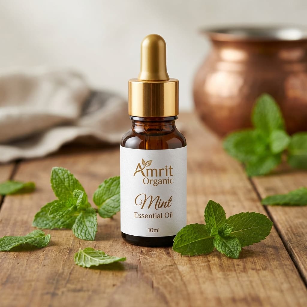 Amrit Organic Mint Oil - 10 ml